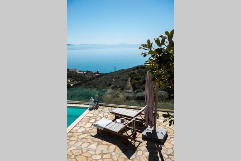 Apollo Romantic Sea View Villa Kiveri Exterior photo